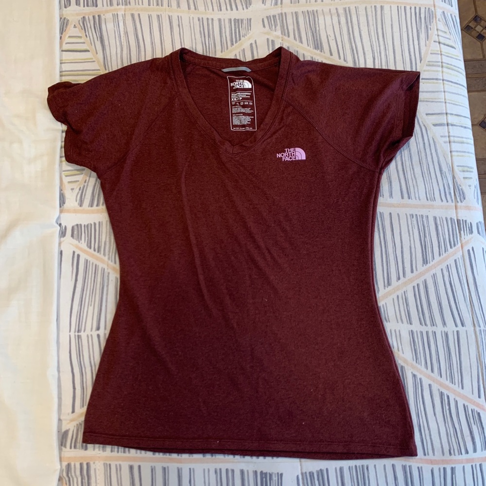 The North Face Burgandy T-Shirt XSmall